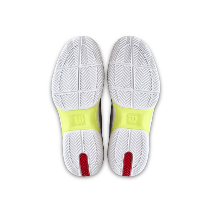 Wilson Tennis Rush Lite 5 Clay Bianco Nero Infrared - Scarpe Tennis Uomo