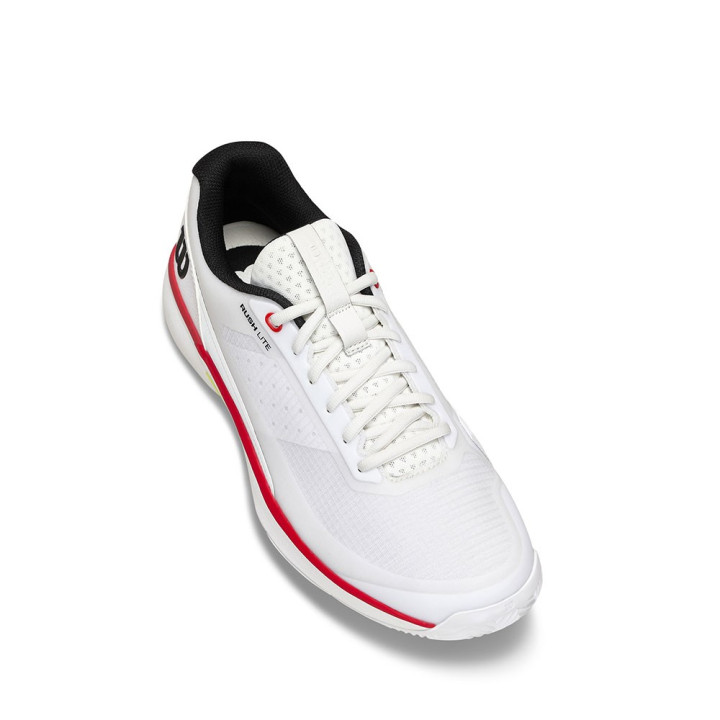 Wilson Tennis Rush Lite 5 Clay Bianco Nero Infrared - Scarpe Tennis Uomo