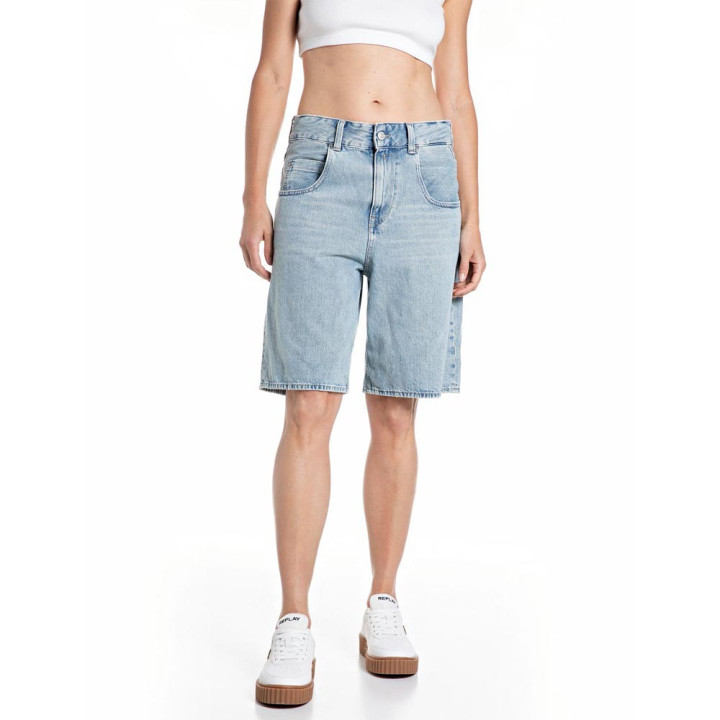 Replay Bermuda Light Blue Donna