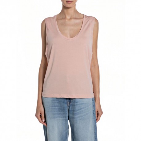 Replay Canotta Rosa Donna