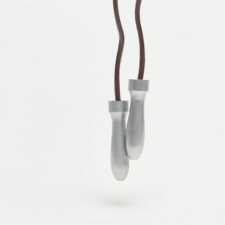 Leone Corda Da Salto Pro Cuoio/Alluminio 260Cm