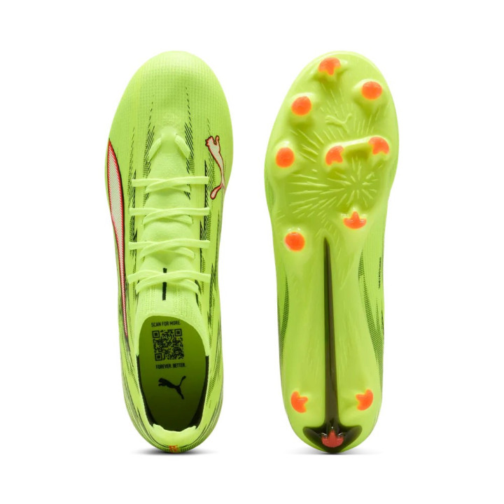 Puma Ultra 6 Match Fg Ag Giallo Nero - Scarpe Calcio Uomo