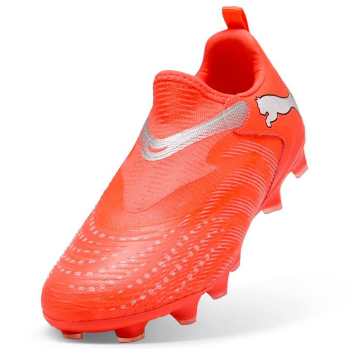 Puma Future 9 Match Ll Fg Ag Rosso Grigio - Scarpe Calcio Bambino