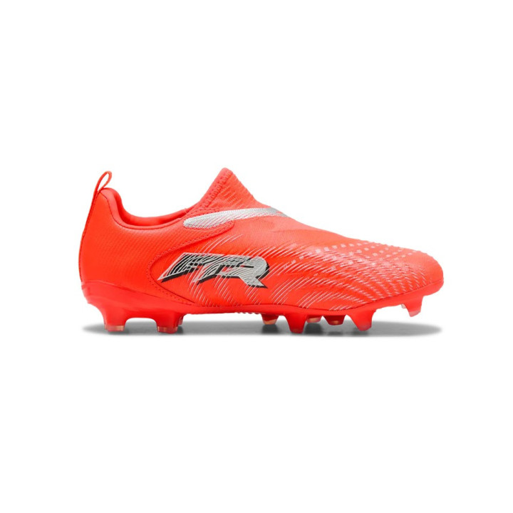 Puma Future 9 Match Ll Fg Ag Rosso Grigio - Scarpe Calcio Bambino