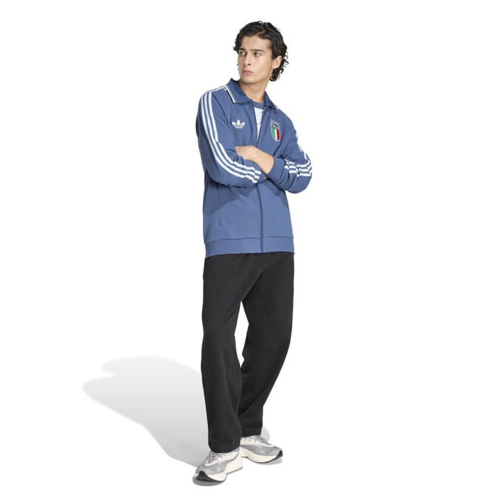 ADIDAS Felpa Calcio Italia Culture Blu Uomo