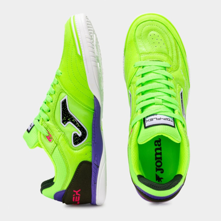 Joma Sport Top Flex 2511 Indoor Verde Fluo Nero - Scarpe Calcio Uomo