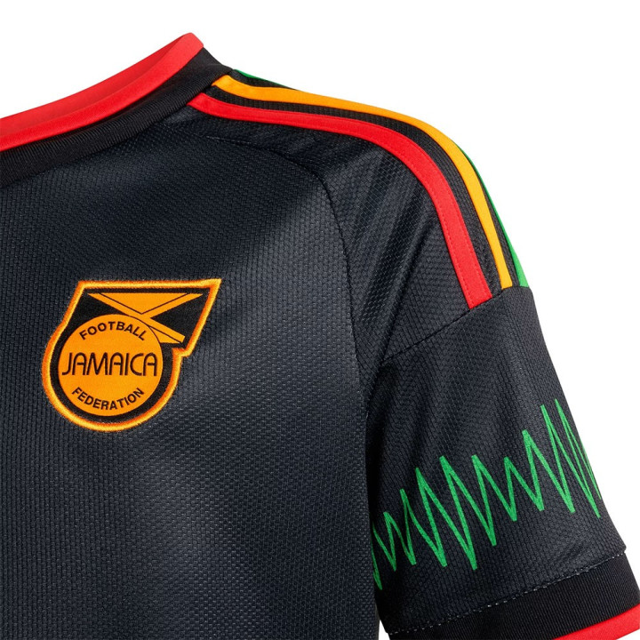 ADIDAS T-Shirt Away Jamaica Nero Bambino