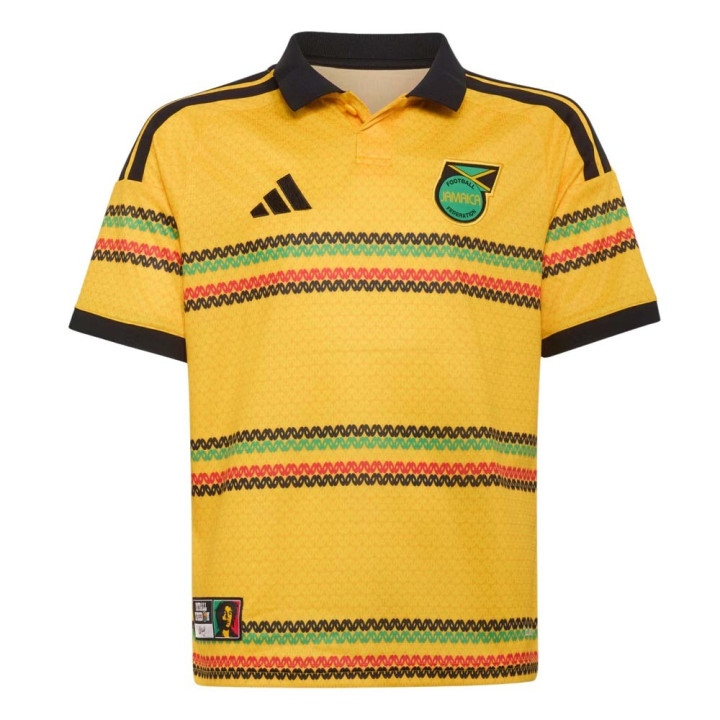 ADIDAS T-Shirt Home Jamaica Verd Giallo Rosso Bambino