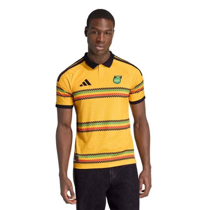 ADIDAS T-Shirt Home Jamaica Verd Giallo Rosso Uomo