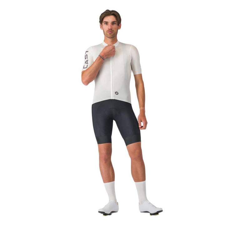Castelli Maglia Ciclismo Entrata Apex Ivory Smoky Gray Uomo