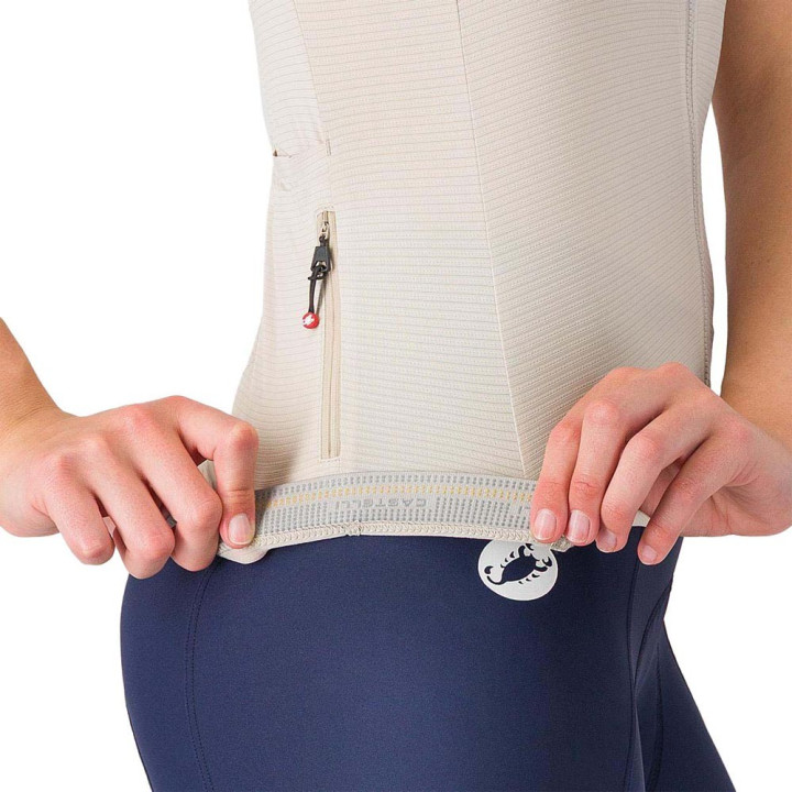 Castelli Maglia Ciclismo Espresso 2 Argento Moon Donna