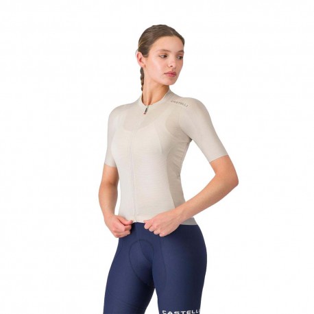 Castelli Maglia Ciclismo Espresso 2 Argento Moon Donna