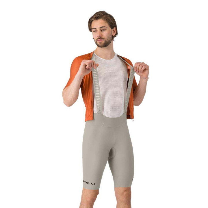 Castelli Salopette Ciclismo Espresso 2 Argento Moon Uomo
