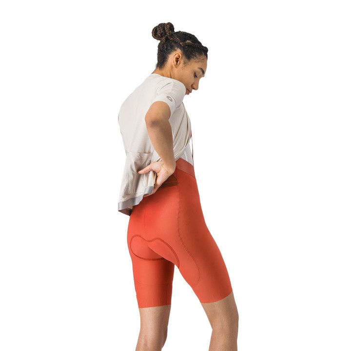 Castelli Salopette Ciclismo Espresso 2 Paprika Donna