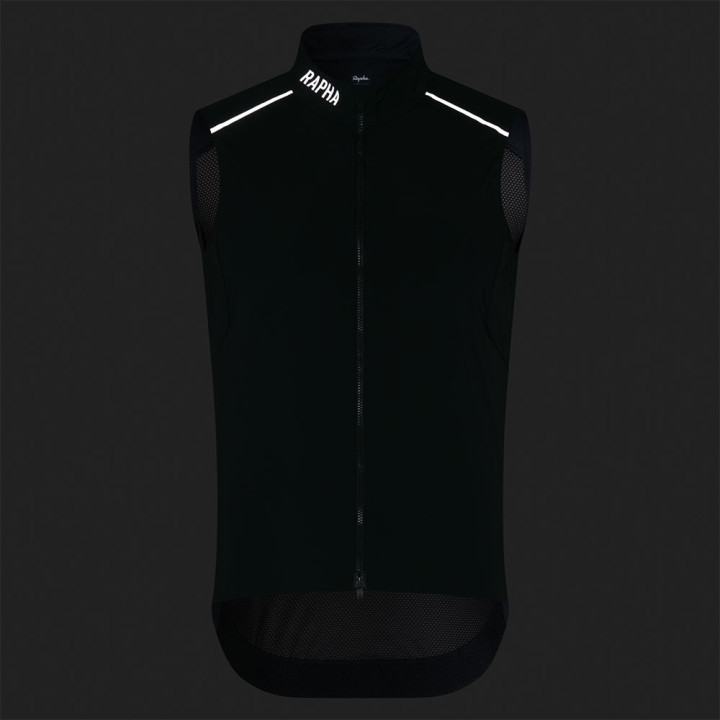 Rapha Gilet Ciclismo Pro Team Nero Argento Uomo