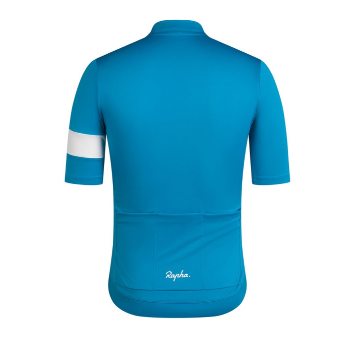 Rapha Maglia Ciclismo Core Jersey Teal Blue Bianco Uomo