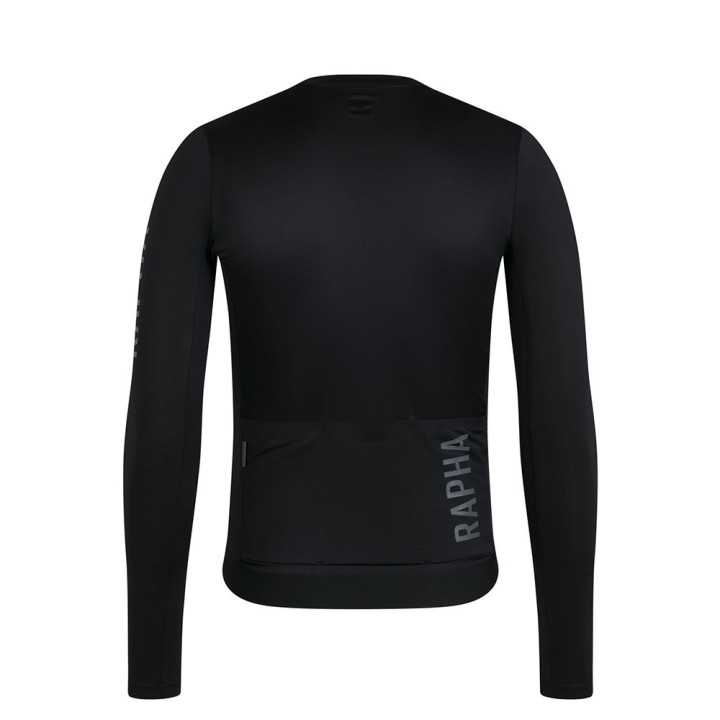 Rapha Maglia Ciclismo Ls Pro Team Lightweight Nero Bianco Uomo