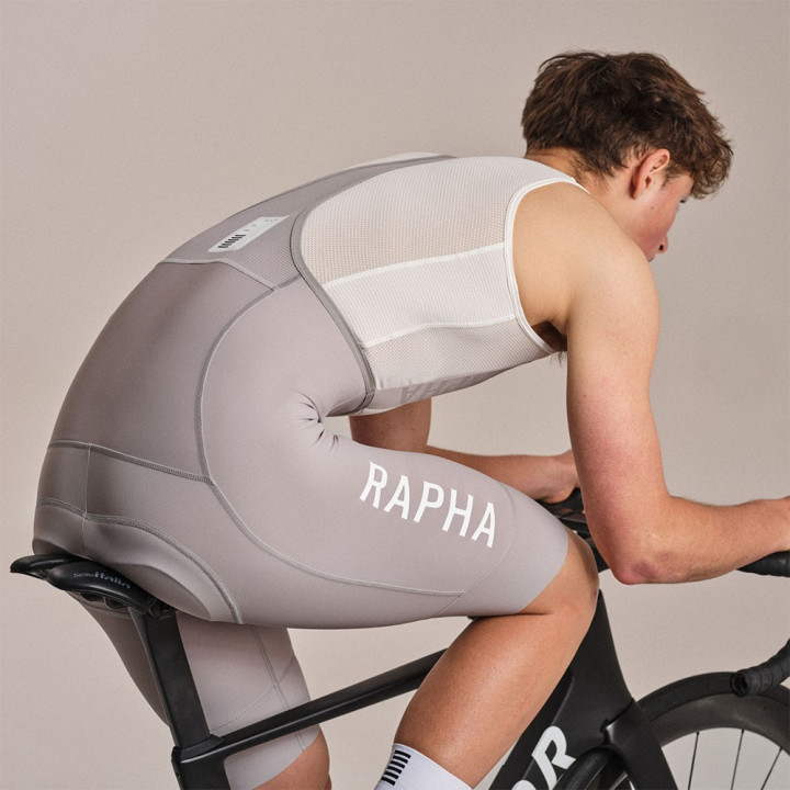 Rapha Salopette Ciclismo Short Pro Team Training Smoky Argento Smoky Si Uomo