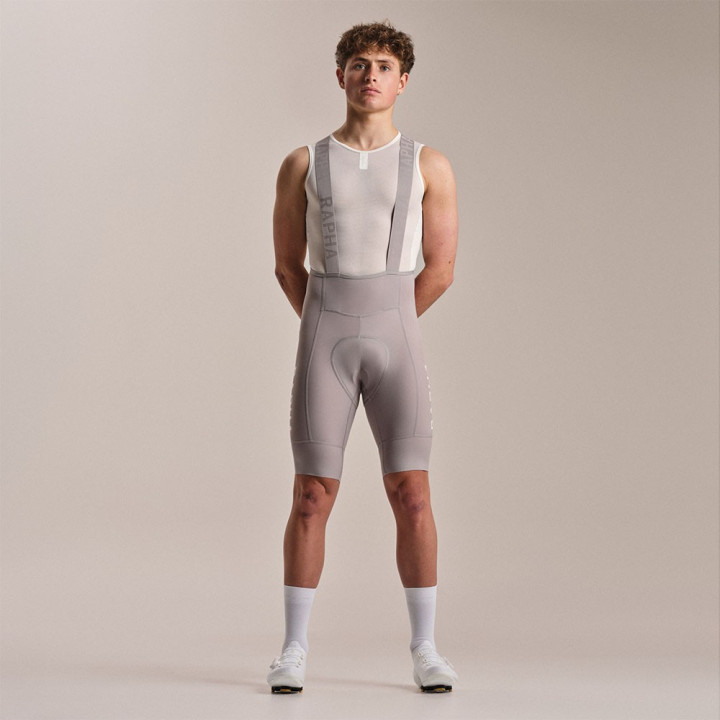 Rapha Salopette Ciclismo Short Pro Team Training Smoky Argento Smoky Si Uomo