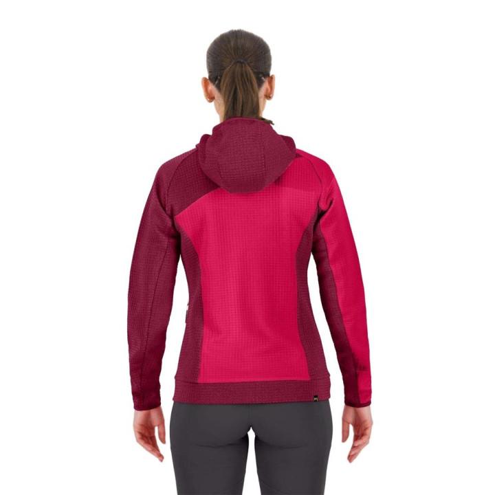 Karpos Felpa In Pile Averau Virtual Rosa Beet Red Donna