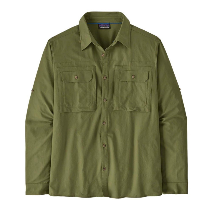 Patagonia Camicia Trekking Self Guided Caper Verde Uomo