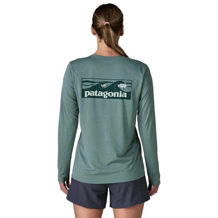 Patagonia Maglia Trekking Cap Cool Daily Graphic Boardshort Logo Donna
