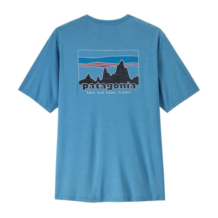 Patagonia T-Shirt Trekking Cap Cool Daily 73 Skyline Uomo