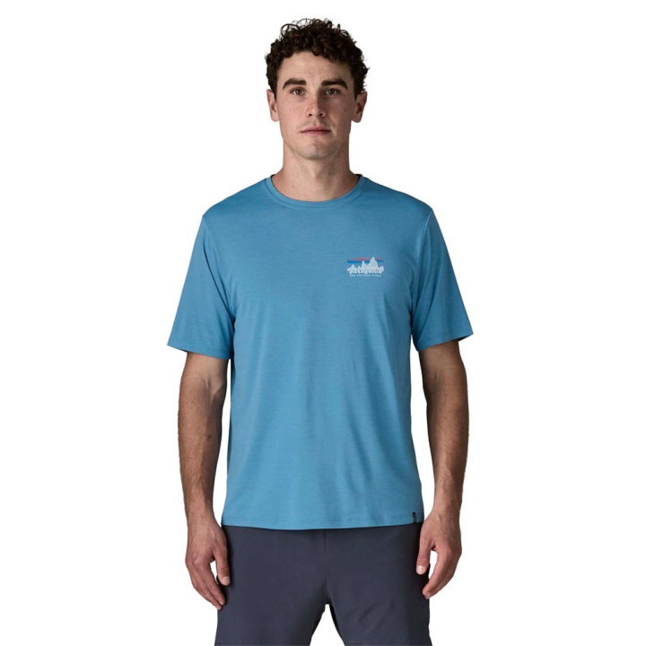 Patagonia T-Shirt Trekking Cap Cool Daily 73 Skyline Uomo
