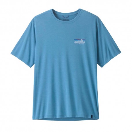 Patagonia T-Shirt Trekking Cap Cool Daily 73 Skyline Uomo