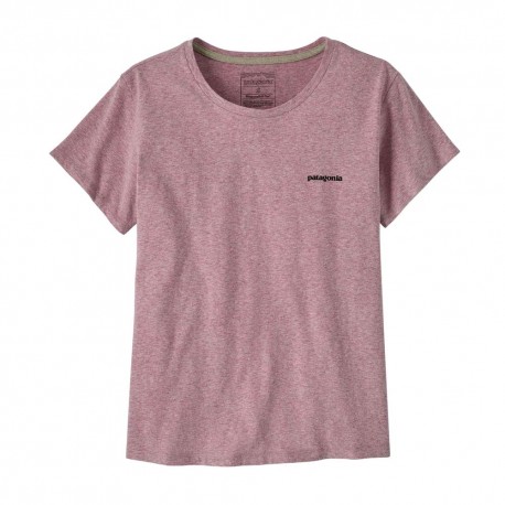 Patagonia T-Shirt Trekking P-6 Logo Responsabili-Tee Quiet Violet Donna