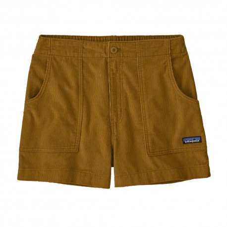 Patagonia Pantaloni Corti Trekking Retro Cord Bobcat Brown Donna