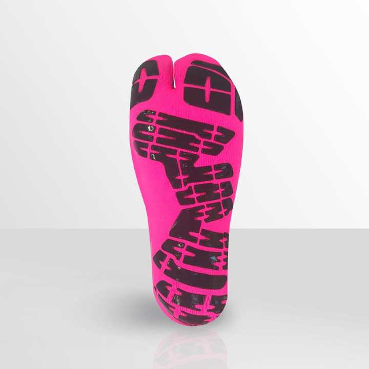 R-Evenge Calze Da Pilates 1 Finger New Fucsia/Nero Unisex
