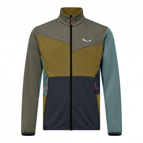 Salewa Felpa In Pile Puez Cammino Faded Verde Multi Uomo