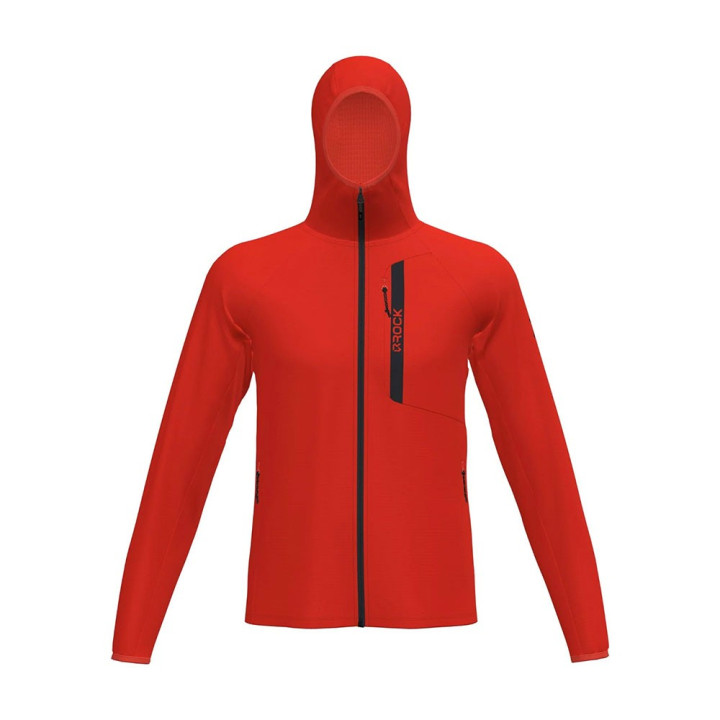 Rock Experience Felpa In Pile Arrows 2.0 Hoodie Cherry Tomato Uomo
