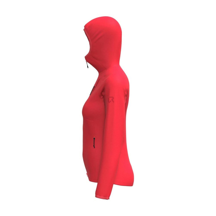 Rock Experience Felpa In Pile Arrows 2.0 Hoodie Fiery Coral Donna