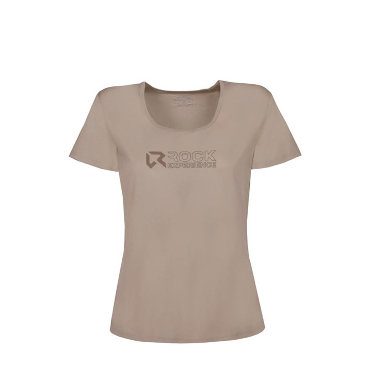 Rock Experience T-Shirt Trekking Tangerine Trip Humus Donna