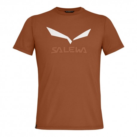 Salewa T-Shirt Trekking Solidlogo Dry Bombay Brow Uomo