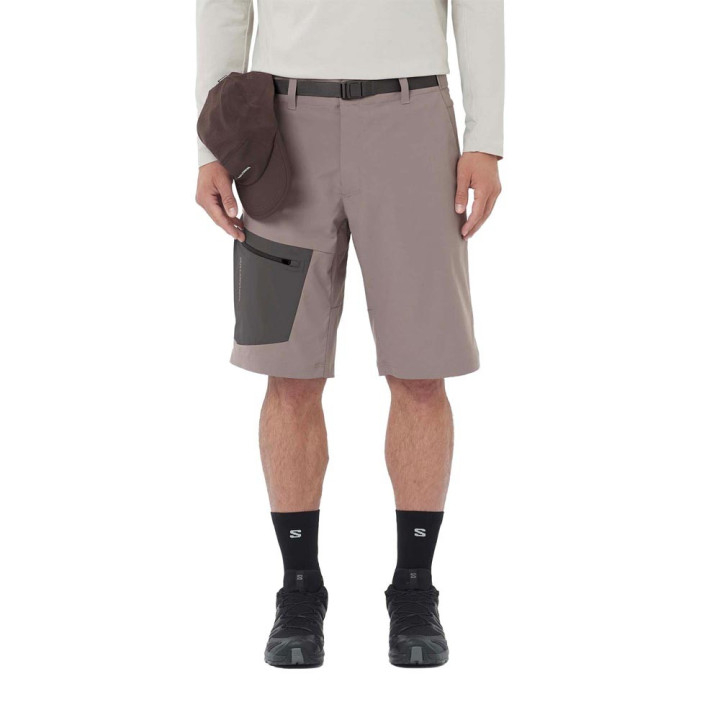 Salomon Pantaloni Corti Trekking Outerpath Utility Iron Uomo