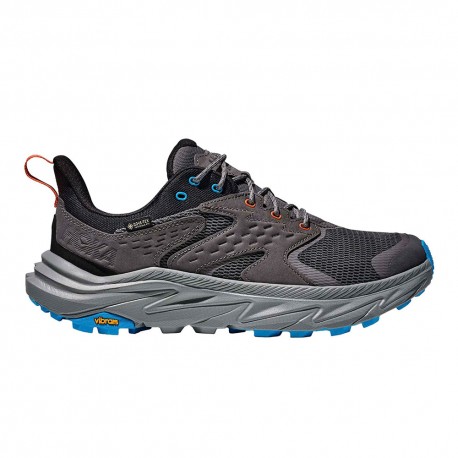 Hoka Anacapa 2 Low GORE-TEX Satellite Grigio Nero - Scarpe Trekking Uomo