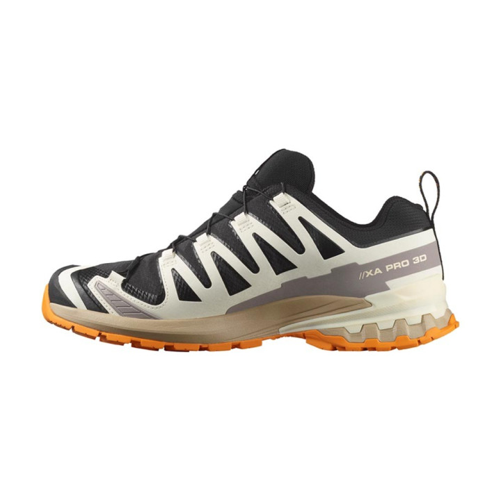 Salomon Xa Pro 3D V9 GORE-TEX Nero Vanilla Ice Turmeric - Scarpe Trekking Uomo
