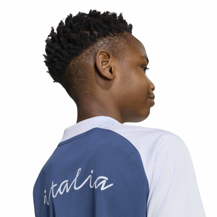 ADIDAS T-Shirt Italia Pre-Match Away Blu Bambino
