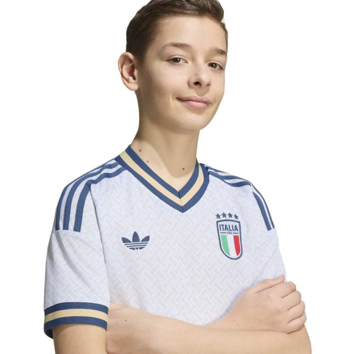 ADIDAS T-Shirt Away Italia Blu Bambino