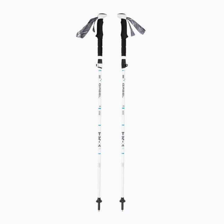 Gabel Bastoncini Trekking Fr-3 Ef Lite 105-125Cm Bianco