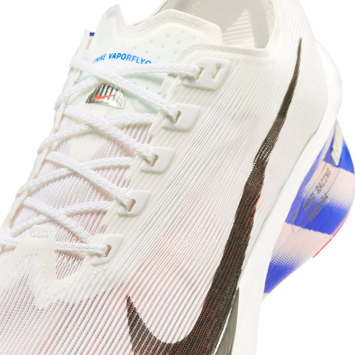 Nike Zoomx Vaporfly Next% 4 Cm Bianco Nero-Racer Bl - Scarpe Running Uomo