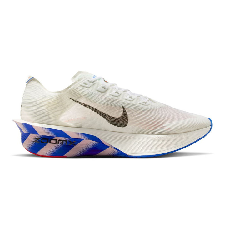 Nike Zoomx Vaporfly Next% 4 Cm Bianco Nero-Racer Bl - Scarpe Running Uomo