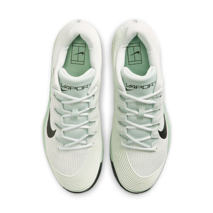 Nike Vapor 12 Clay Light Argento Nero-Stem - Scarpe Tennis Uomo
