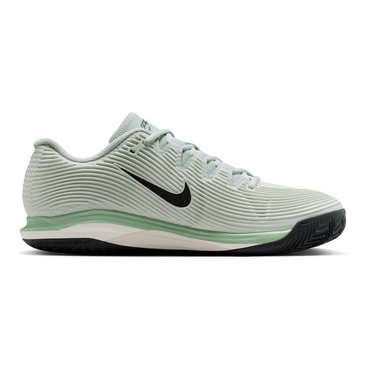 Nike Vapor 12 Clay Light Argento Nero-Stem - Scarpe Tennis Uomo