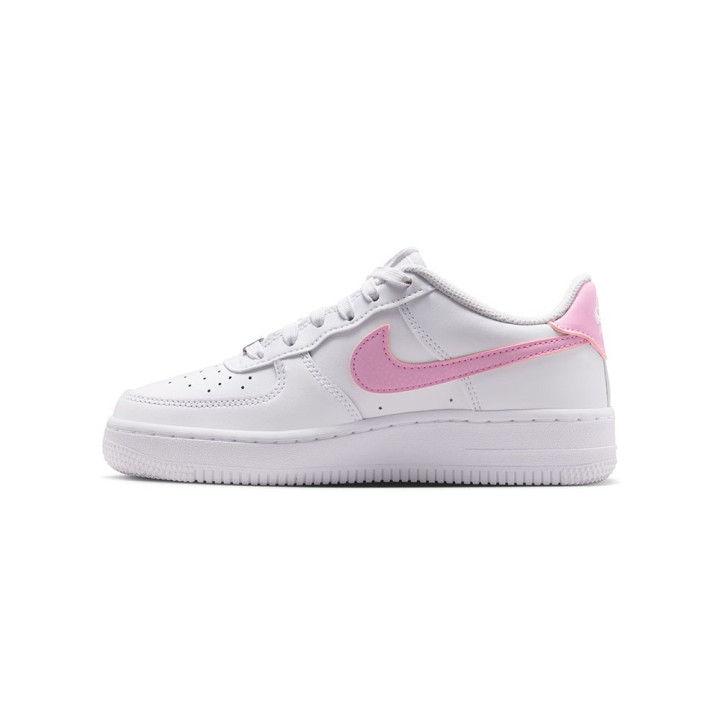 Nike Air Force 1 Gs Bianco Rosa Rise-Bianco - Sneakers Bambina