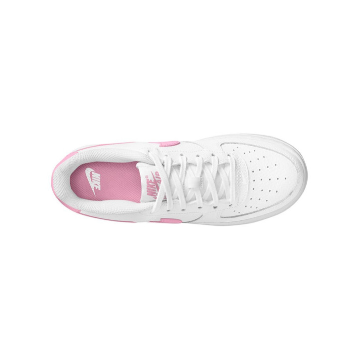 Nike Air Force 1 Gs Bianco Rosa Rise-Bianco - Sneakers Bambina
