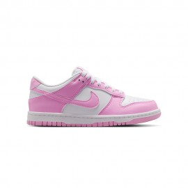 Dunk Low Gs bianco rosa